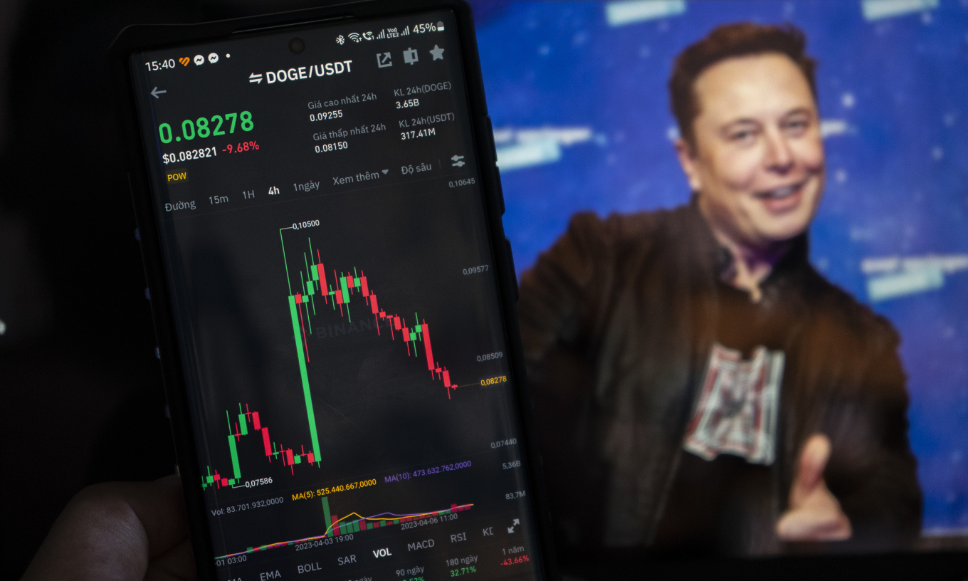 Elon Musk khiến người chơi Dogecoin 'đi tàu lượn'